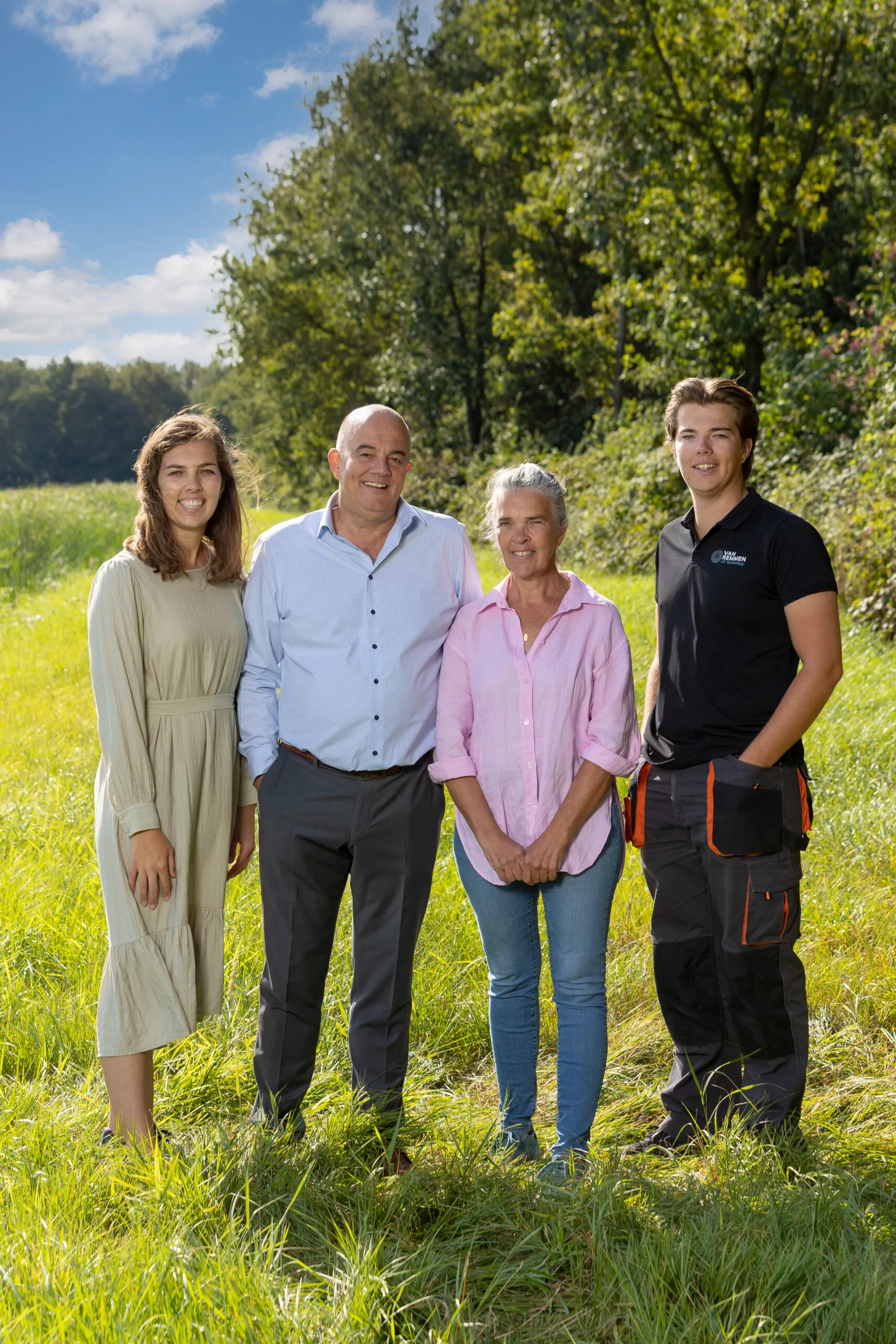 Foto - Ton, Vero, Wessel, Dorien 25 jaar van remmen familie
